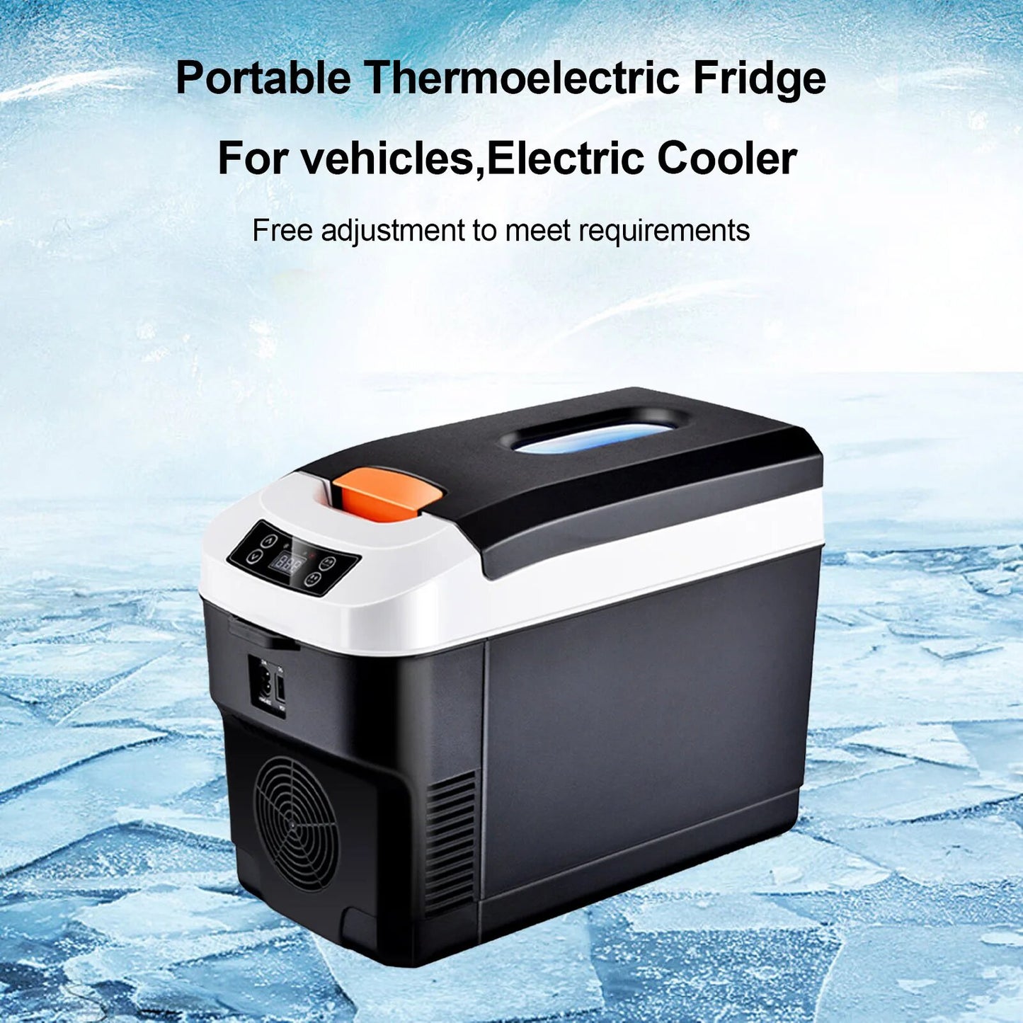 Automotive Portable Fridge/Cool Box Storage Box Design Cool + Warm 10L 12V/220V White/Black Fy-2183 (China)