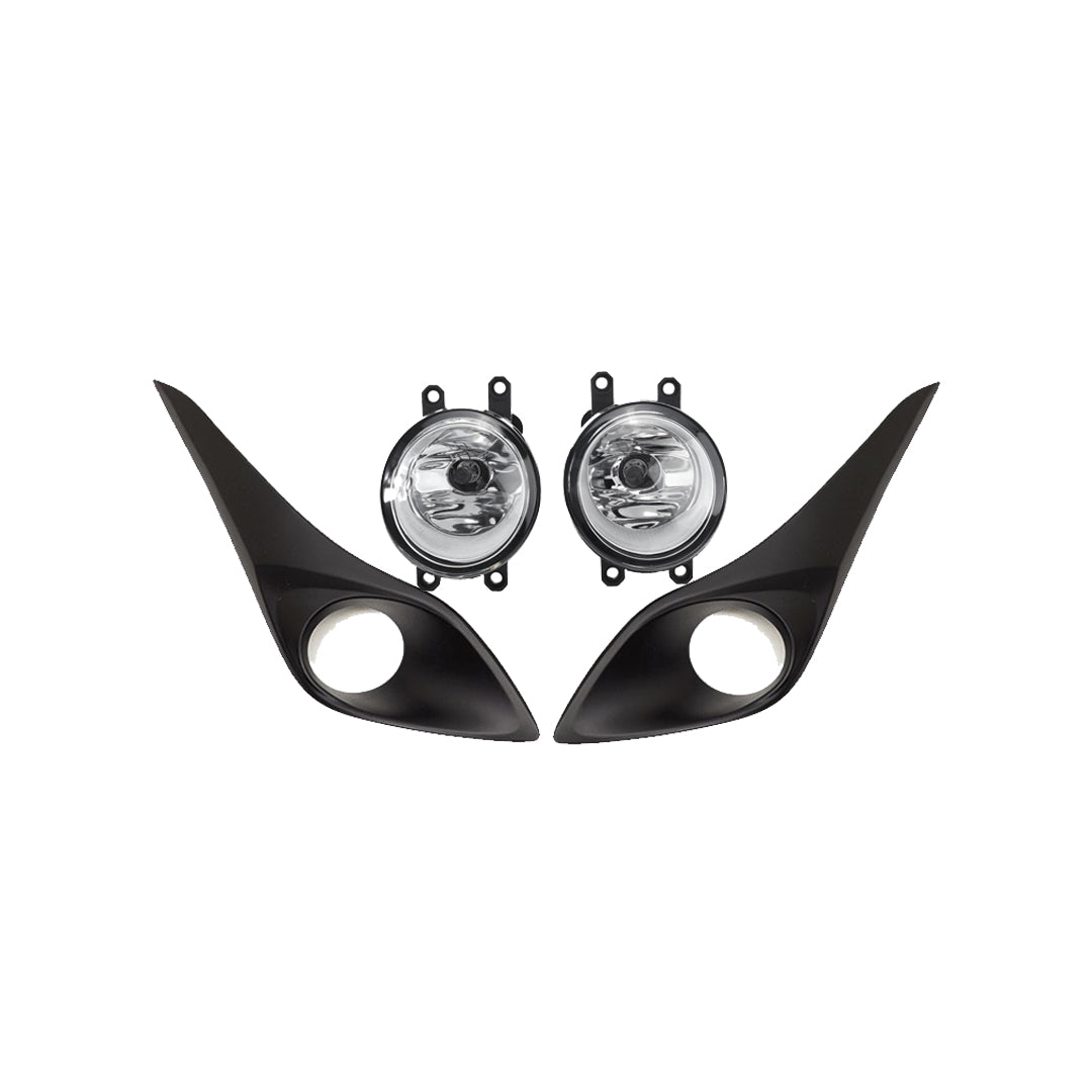 Car Fog Lamp Korealite Oem Fitting Halogen Toyota Yaris 2020 Plastic Housing Glass Lens Clear Lens Black/Chrome Kl-7921 (China)