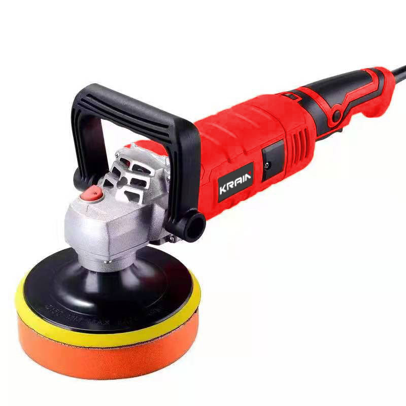 Electric Car Polisher Energizer Metal Housing 1200W W/Buffing And Polishing Pads Heavy Duty Variable Speed Red Colour Box Pack Ez1200Cp (China)