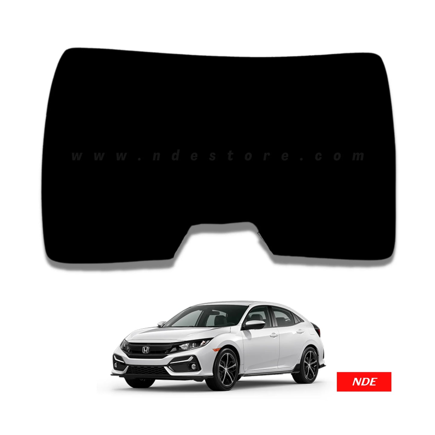 Car Curtain Back Fix Honda Civic 2018 With Logo Black (Pakistan)