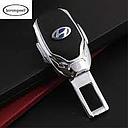 Seat Belt Hook Metal Material Hyundai Logo 01 Pc/Pack With Button Poly Bag Pack (China)