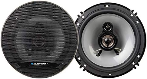 Car Speakers Blaupunkt 4" Round Shape 3-Way Coaxial  300W Chc Universal Fitting 02 Pcs/Set Black