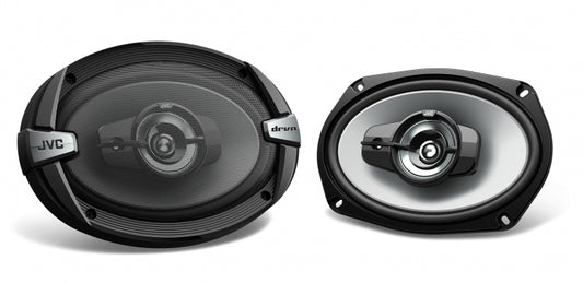 Car Speakers Jvc 6"*9" Oval Shape  5-Way Coaxial  800 Watts Chc Universal Fitting 02 Pcs/Set Black Cs-Dr6950H