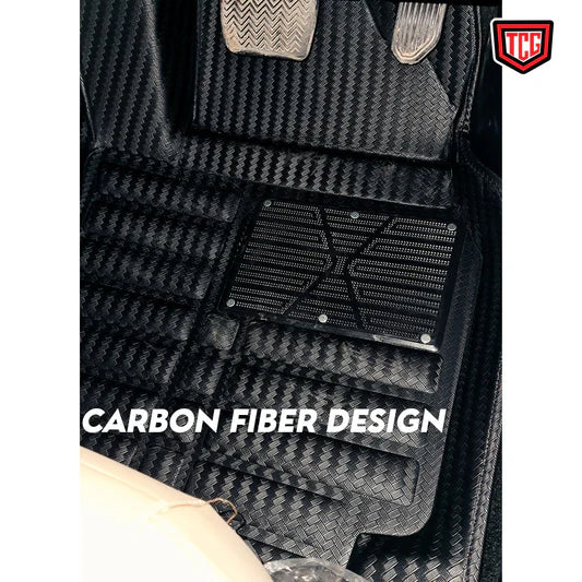 Car Floor Mat 12D Honda Civic 2022 Black Pvc  03 Pcs / Set Premium Quality (China)