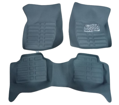 Car Floor Mat 5D Suzuki Mehran Grey Pvc 03 Pcs / Set Standard Quality (China)
