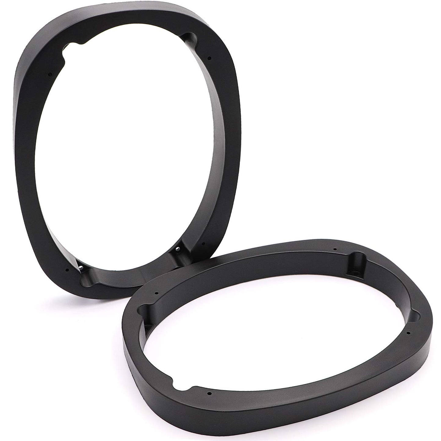 Car Door Speaker Spacer Plastic Material Black 6" X 9" Poly Bag Pack