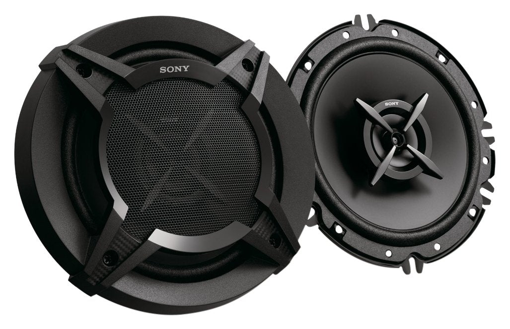 Car Speakers Sony 6" Round Shape 4-Way Coaxial 600W Chc Universal Fitting 02 Pcs/Set Black Xs-Fb1637