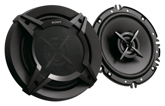 Car Speakers Sony 6" Round Shape 4-Way Coaxial  600W Chc Universal Fitting 02 Pcs/Set Black Xs-Fb1637