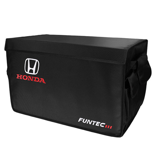 Car Trunk Organiser / Storage Box Pvc Material  Medium Size Honda Logo Black Premium Quality (China)