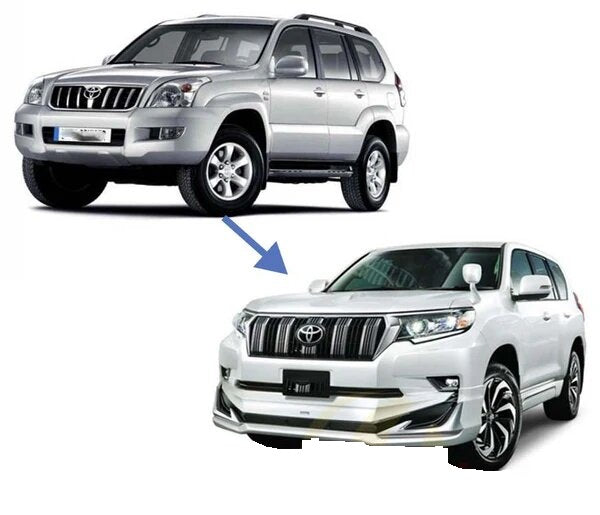 Conversion/Upgrade Kit Gbt Oem Design From Prado 2003-2008 To Prado 2018-2021 Front + Back Sides W/Oem Design Grill W/Oem Lamps Not Painted | Vp (China)