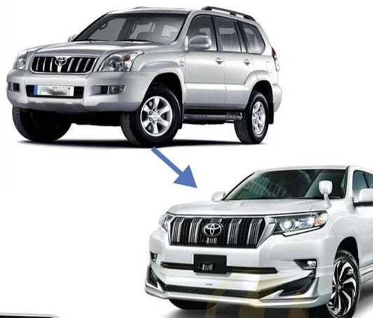 Conversion/Upgrade Kit  Gbt  Oem Design From Prado 2003-2008 To Prado 2018-2021   Front + Back Sides W/Trd Design Grill W/Oem Lamps  Not Painted   | V P (China)