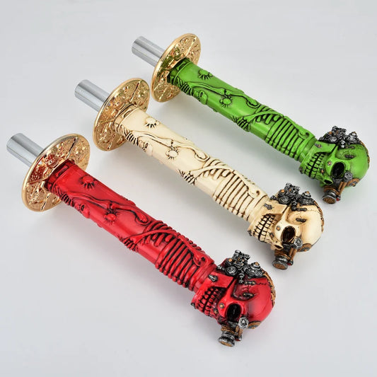 Car Gear Stick Shift Knob  Manual Gear Universal Fitting Skull Design Metal Material  Red  01 Pc/Set Box Pack (China)