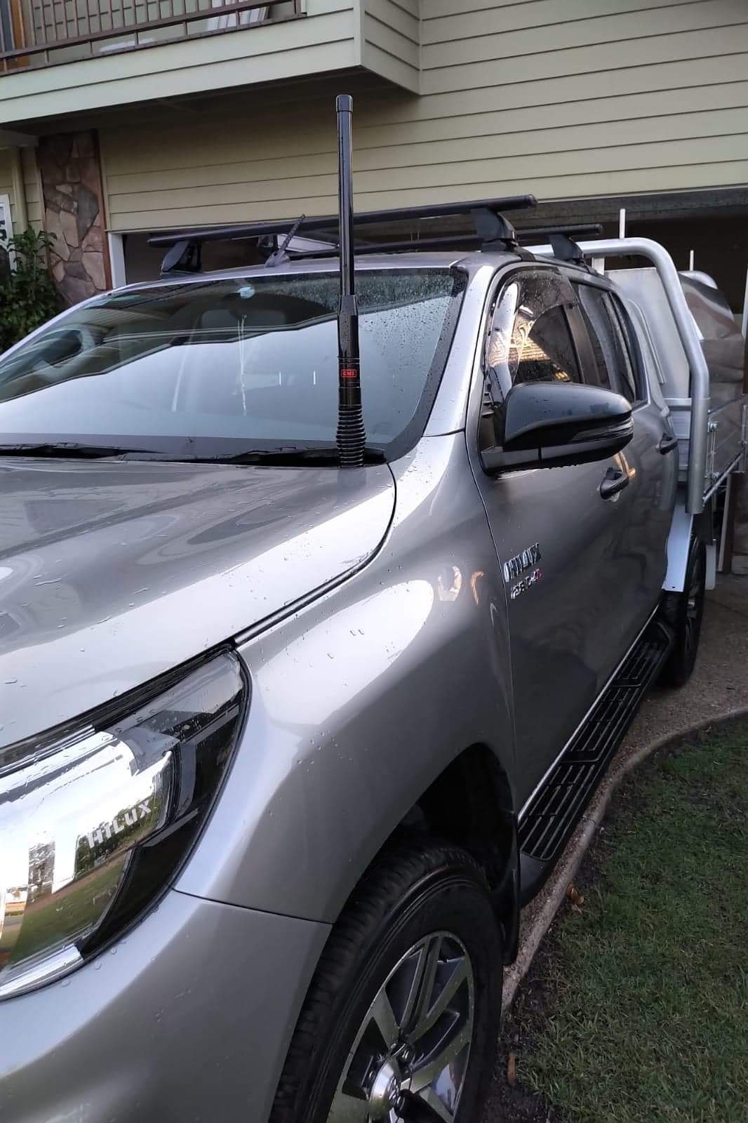 Auto Decorative Antenna 4X4 Black/Chrome Standard Quality Poly Bag Pack 1833 (Pakistan)