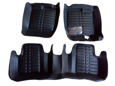 Car Floor Mat 5D Honda Civic 2016-2021 Black Pvc 03 Pcs / Set Standard Quality (China)