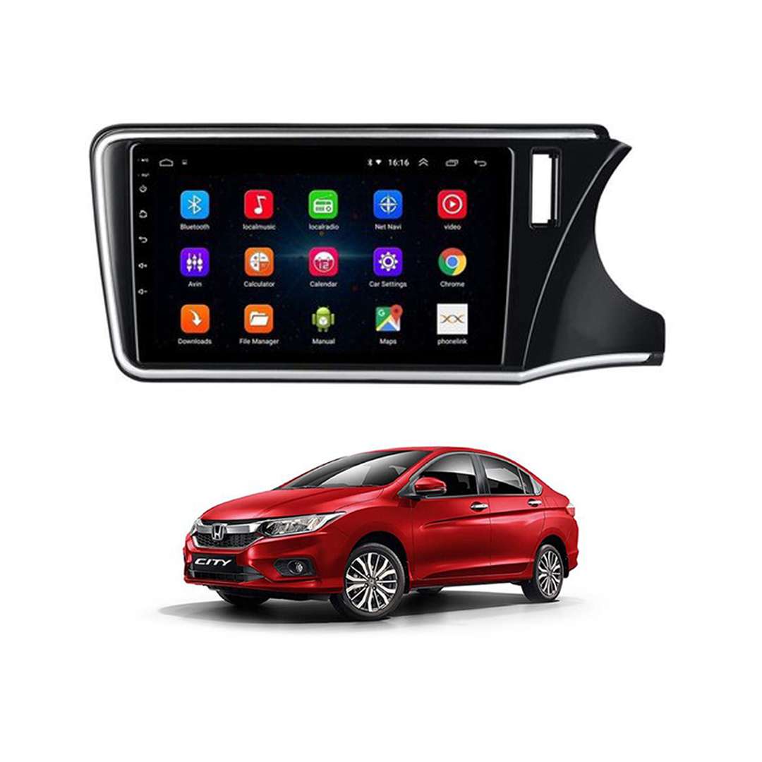 Car In Dash Touch Screen Android Panel Blaupunkt Tab Style Honda City 2021 10" B/C Mtk 1 Gb 16 Gb Ips Display Gorilla Glass Piano Black Panel Navigation City 2021 Panel (China)