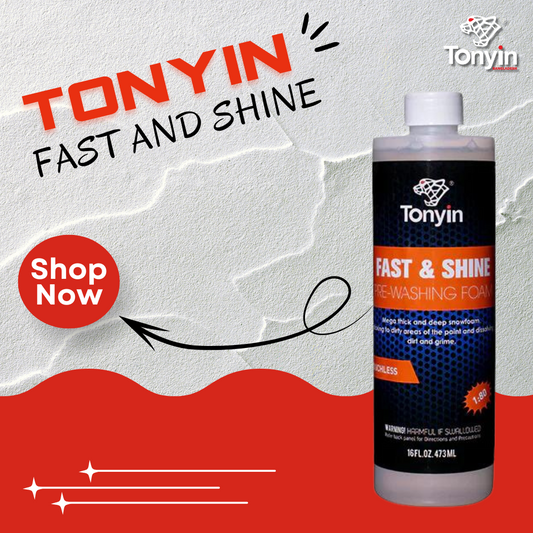 Car Shampoo Tonyin Plastic Bottle Pack  473Ml Fast And Shine Tn04C (China)