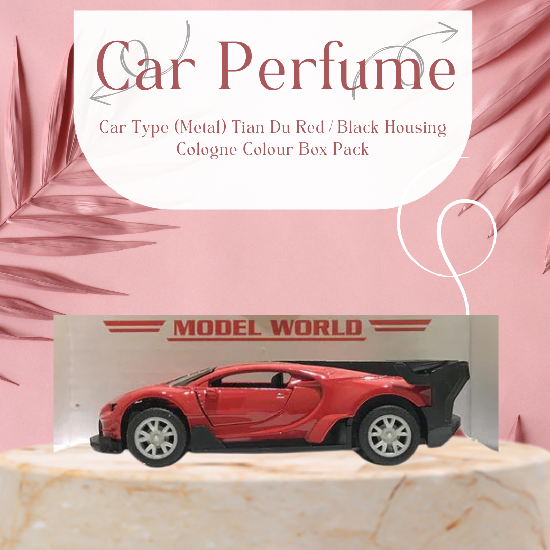 Car Perfume Car Type (Metal) Tian Du Red/Black Housing Cologne Colour Box Pack Fy-1909 (China)