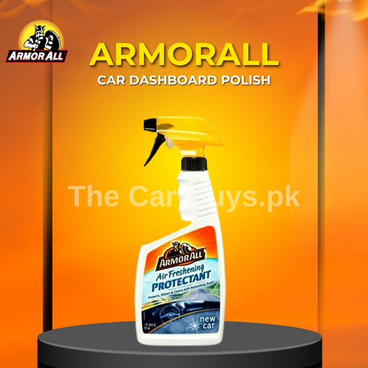 Car Dashboard Polish Armorall New Car  Plastic Bottle Pack  473Ml Air Freshening Protectant  202663 (Usa)