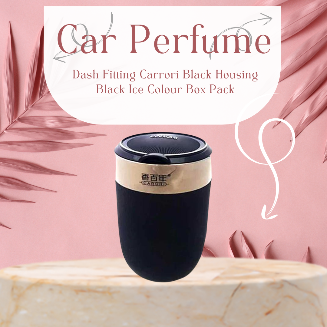 Car Perfume Dash Fitting Carrori Black Housing Black Ice Colour Box Pack (China)