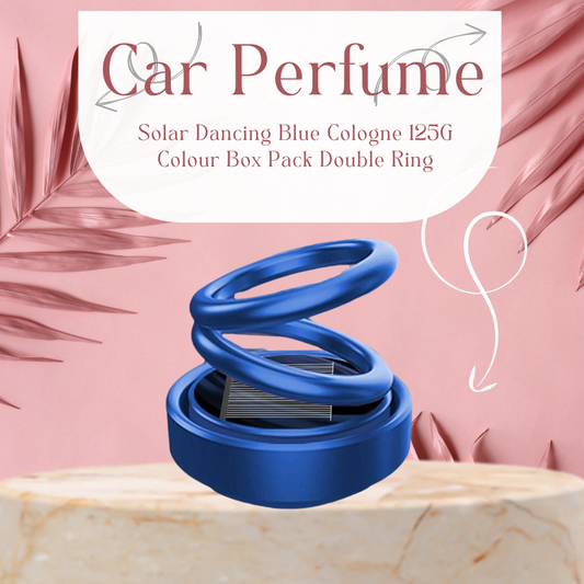 Car Perfume Solar Dancing  Blue Cologne  125G Colour Box Pack Double Ring  Xs-188 (China)
