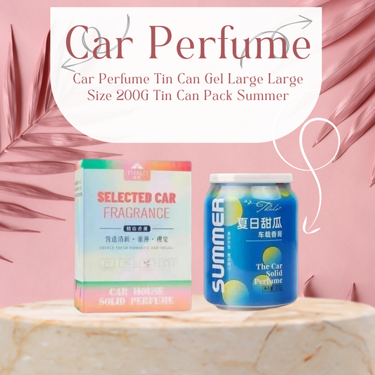 Car Perfume Tin Can Gel Large    Large Size 200G Tin Can Pack Summer