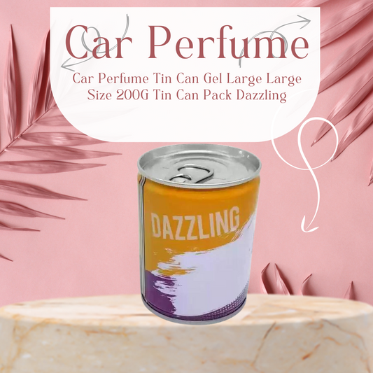 Car Perfume Tin Can Gel Large    Large Size 200G Tin Can Pack Dazzling