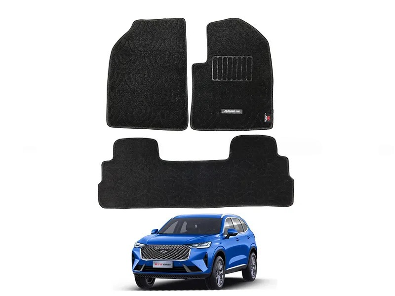 Car Floor Mat Executive Carpet Material Oem Fitting Haval H6 03 Pcs / Set Black Poly Bag Pack