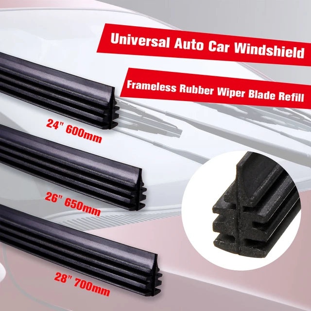 Auto Wiper Rubber / Refill Only Rubber Material 26" / 650Mm 01 Pc/Pack Bulk Pack