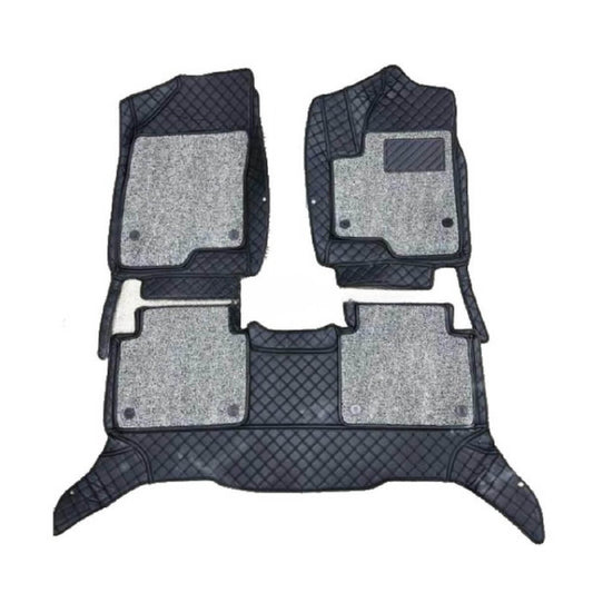 Car Floor Mat 9D Zs 2021 Mg Black Pvc  Red Stitch Black Grass 03 Pcs / Set Premium Quality (China)