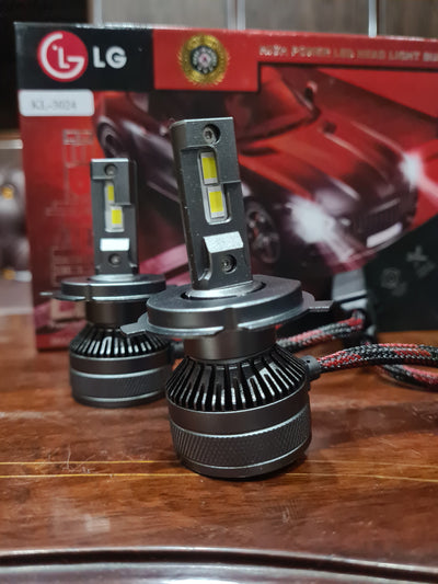 Car Led Head Light Bulbs Lg Cob H4 Ultra White Colour Box Pack (China) Kl-3024 450W