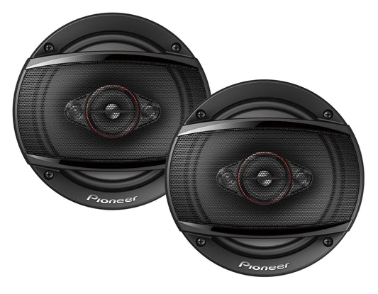 Car Speakers Pioneer 6" Round Shape 2-Way Coaxial  200W Chc Universal Fitting 02 Pcs/Set Black Ts-1610