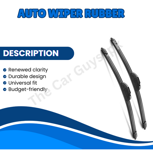 Auto Wiper Rubber / Refill Only  Rubber Material 26" / 850Mm 01 Pc/Pack Bulk Pack