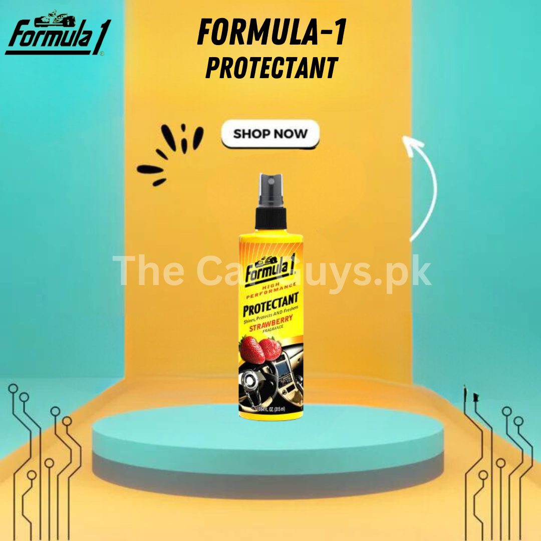 Car Dashboard Polish Formula-1 Strawberry Plastic Bottle Pack 295Ml Protectant Shine Protects And Freshens 712500 (Usa)