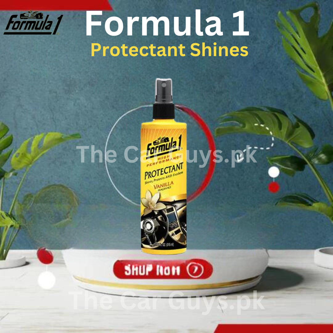 Car Dashboard Polish Formula-1 Vanilla Plastic Bottle Pack 295Ml Protectant Shine Protects And Freshens 712600 (Usa)