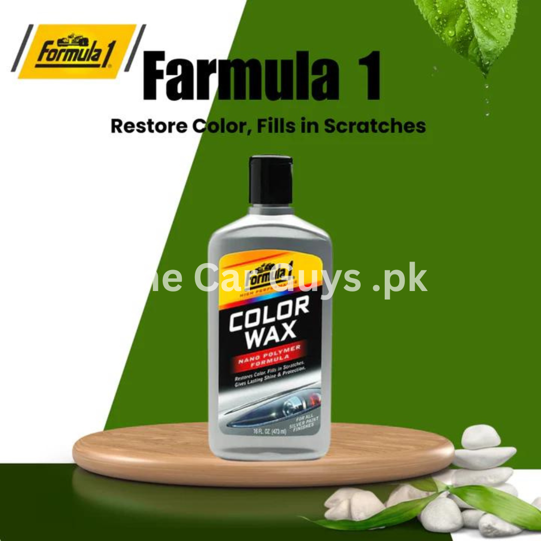Car Body Polish Formula-1 Cream Based Plastic Bottle Pack 473Ml Color Wax Silver Paint Finishes 688732 (Usa)