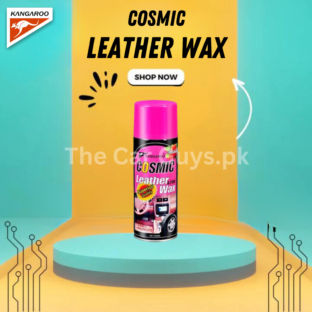 Car Dashboard Polish Kangaroo New Car Tin Can Pack 450Ml Cosmic Leather&Tire Wax (China)