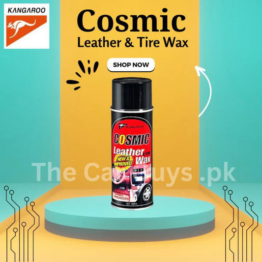 Car Dashboard Polish Kangaroo  Tin Can Pack 400Ml Cosmic Leather&Tire Wax (Korea)