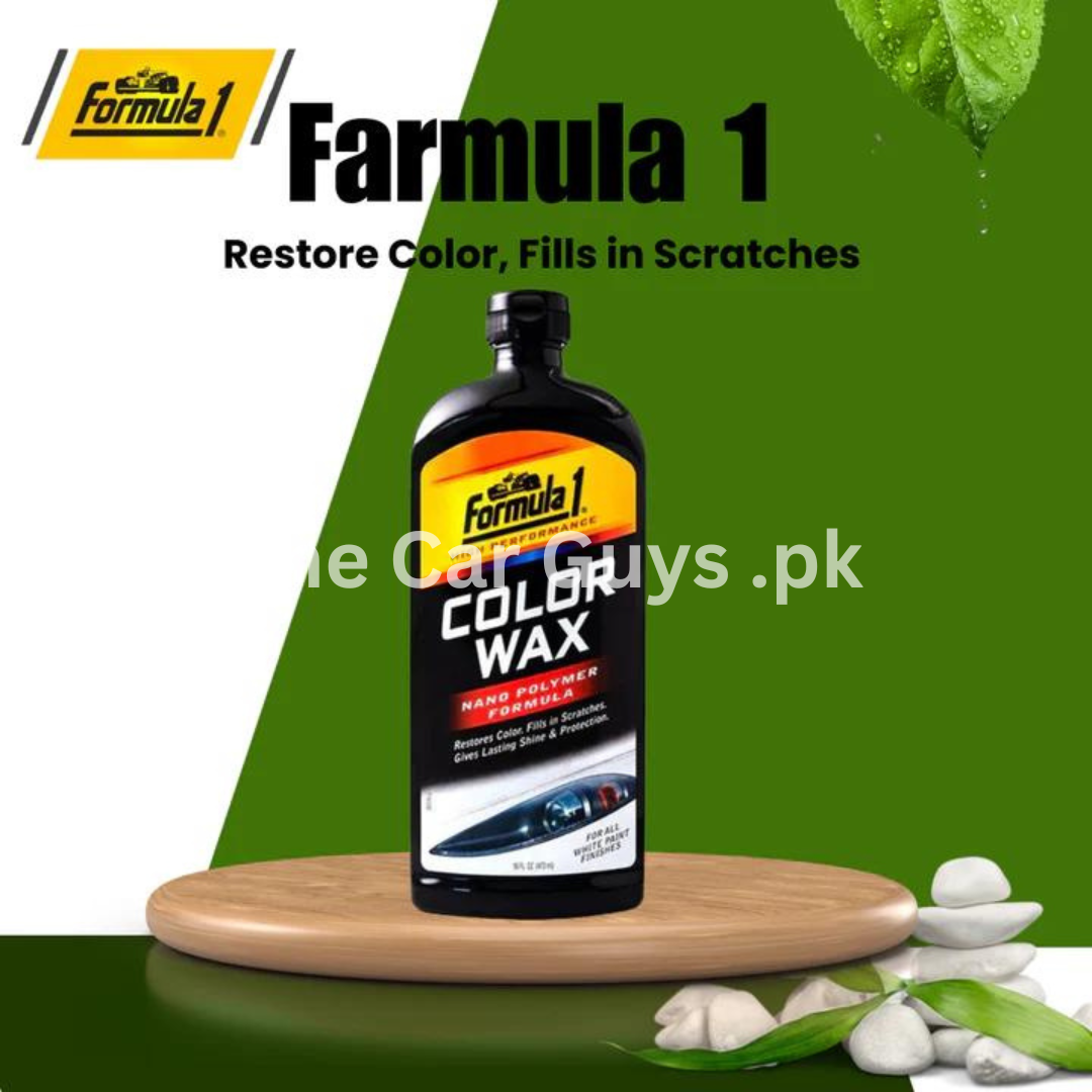 Car Body Polish Formula-1 Cream Based Plastic Bottle Pack 473Ml Color Wax White Paint Finishes 615493 (Usa)