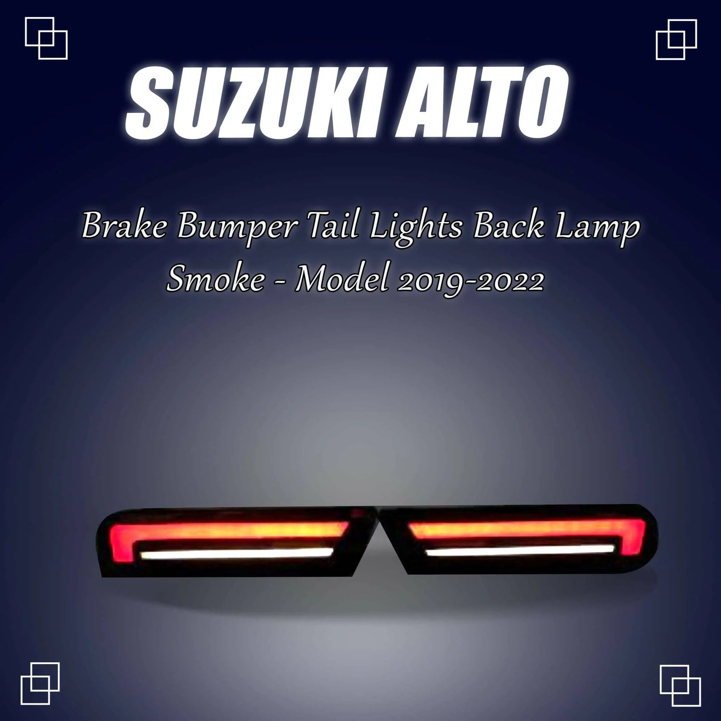 Projector Tail Lamps Suzuki Alto 2020 Audi Design Smoke Lens Rear Right Side Parking + Running Function (China)