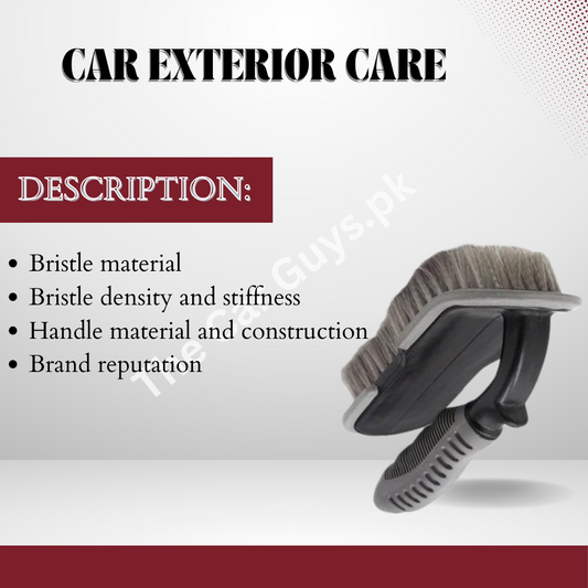 Car Exterior Care / Cleaning / Detailing Brush  Medium Size Plastic Material  Grey/Black/White 01 Pc/Pack Premium Quality Bulk Pack (China)