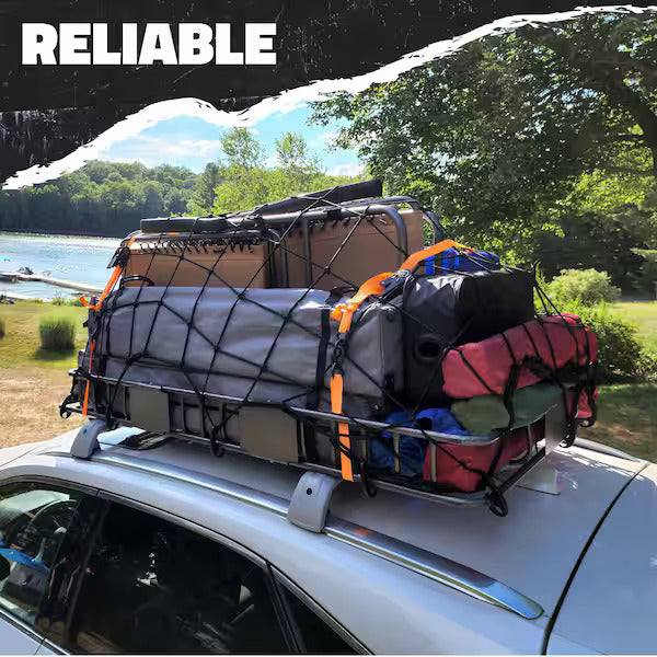 Cargo Net Mesh Type Design For Roof Rack 110 X 130 Cm Black Colour Box Pack Fy-3824