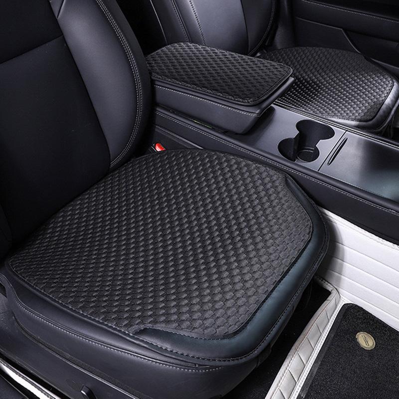 Auto Leather Type Seat Cover M/B Custom Design Custom Fitting Honda Civic 2018 Black/Carbon Black Stitch 12 Pcs/Set