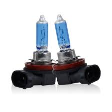 Automotive Lamps Halogen Bulbs H11 Pin Type Fitting Ultra White 100W 12V 02 Pcs/Pack Colour Box Pack (China)