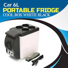 Automotive Portable Fridge/Cool Box  Storage Box Design Cool + Warm 6L 12V White/Black (China)