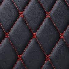 Car Floor Leather Type Rexene Matting 7D Design Custom Fitting Suzuki Swift 2022 Black/Red Standard Quality Red Stitch