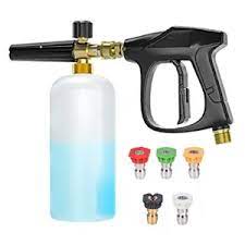 Car Detailing / Washing Foam Cannon Bottle Gun  W/Hand Pump  Plastic Housing  10L Premium Quality White/Blue 01 Pc/Pack Bulk Pack (China)