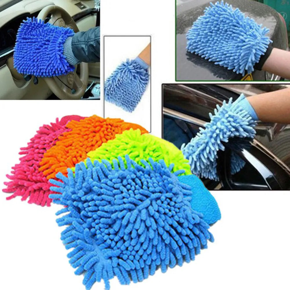 Automotive Duster Brush Glove Type Standard Quality Small Size 01 Pc/Pack White Poly Bag Pack (China)