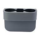 Car Drink Holder Seat Side Fitting Plastic Material Grey Double Cup 01 Pc/Set Poly Bag Pack (China)