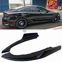 Rear Bumper Lip/Extensions Universal Fitting Plastic Material Not Painted Bulk Pack (China) Matt Black 02 Pcs/Set