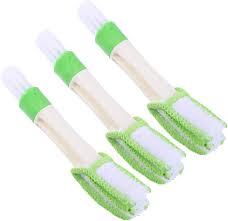 Car Interior Detailing / Cleaning Brush Small Size Plastic Material White/Green 01 Pc/Pack Standard Quality Poly Bag Pack (China)